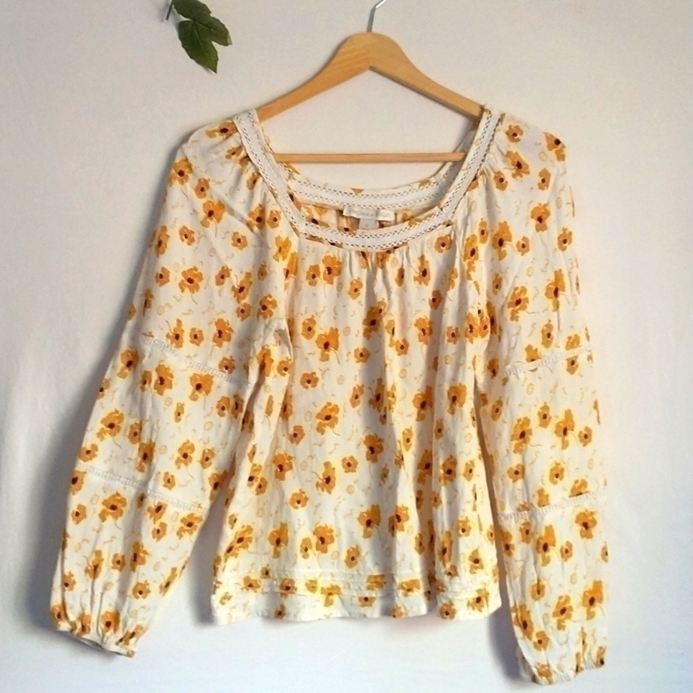 Chelsea & Violet Fairycore Cottagecore Grunge 90s Y2K Peasant Top S
